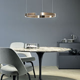 Modern circular LED pendant light
