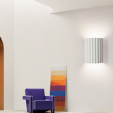 Modern Semi-circular Resin Sconce for Living Room