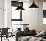 Cone-shaped Pendant light made of brass