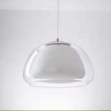 Modern Milk Glass Jelly Pendant Light