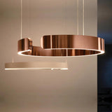 Modern circular LED pendant light