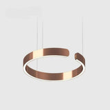 Modern circular LED pendant light