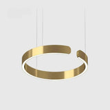Modern circular LED pendant light