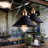 Cone-shaped Pendant light made of brass