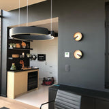 Modern circular LED pendant light