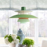 Morandi Modern LED Hanging lamp with shade