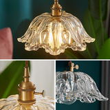 Glass Flower Pendant Light