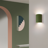 Modern Semi-circular Resin Sconce for Living Room