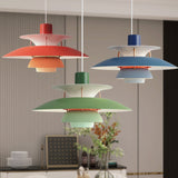 Morandi Modern LED Hanging lamp with shade