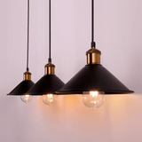 Cone-shaped Pendant light made of brass