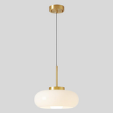Modern Copper and Glass Pendant Light