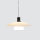 Minimalist Pendant Light made of White Plate Glass