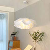 White Pendant Light in Flower Shape