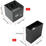 Modern Aluminum Waterproof LED Wall Sconce Wall Light Outdoor and Indoor Use