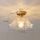 Glass Flower Pendant Light