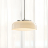 Chrome White Bauhaus Pendant Light