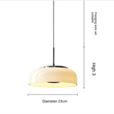 Chrome White Bauhaus Pendant Light