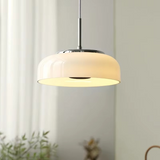 Chrome White Bauhaus Pendant Light