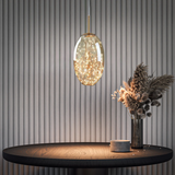 Modern Gray Glass Starry Sky Pendant Light