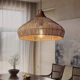 Wicker Rattan Pendant Light