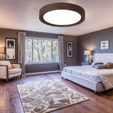 Wood Grain Round Ceiling Light