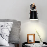 Conical Wall Light Made of Wood