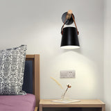 Conical Wall Light Made of Wood