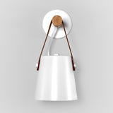 Conical Wall Light Made of Wood