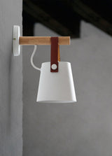 Conical Wall Light Made of Wood
