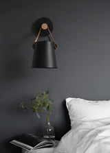 Conical Wall Light Made of Wood