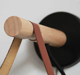 Conical Wall Light Made of Wood