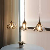 Brass Glass Pendant Light