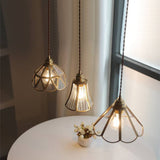 Brass Glass Pendant Light