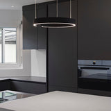 Modern circular LED pendant light