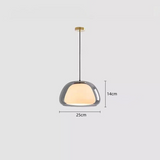 Modern Milk Glass Jelly Pendant Light