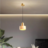 Cylinder Pendant Light Fixture Hanging Lamp Japanese Style