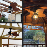 Black Vintage Creative Ceiling Fans