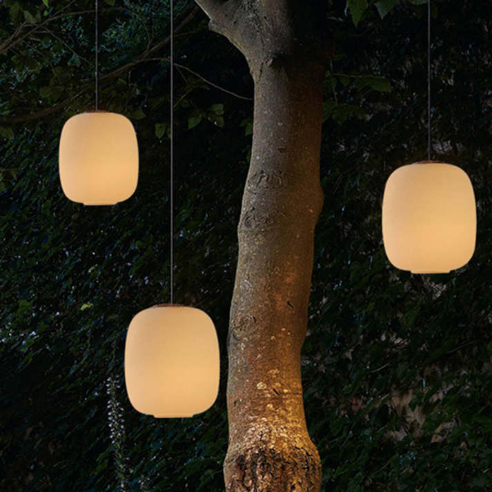 Alessio Retro Lantern Metal Waterproof Outdoor Pendant Lamp Black/Bronze