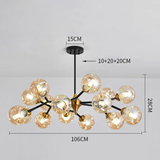 Modern blown Glass Chandelier