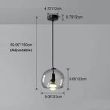 Hand-blown glass Ceiling light