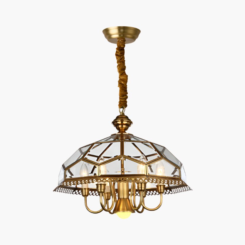 Nickel Geometric Shaped Chandelier