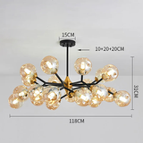 Modern blown Glass Chandelier