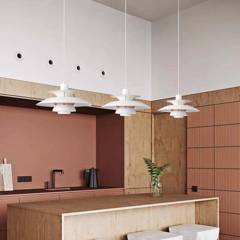 Morandi Modern LED Hanging lamp with shade