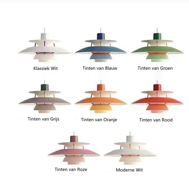 Morandi Modern LED Hanging lamp with shade