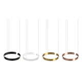 Modern circular LED pendant light