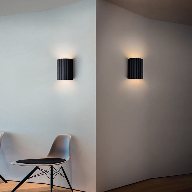 Modern Semi-circular Resin Sconce for Living Room