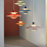 Morandi Modern LED Hanging lamp with shade
