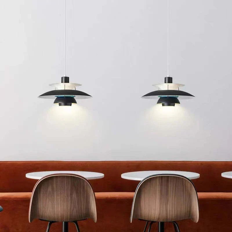 Morandi Modern LED Hanging lamp with shade