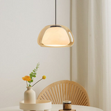 Modern Milk Glass Jelly Pendant Light