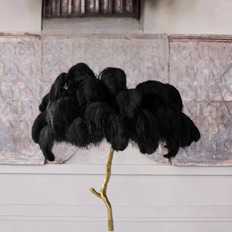 Ostrich Feather Floor Lamp
